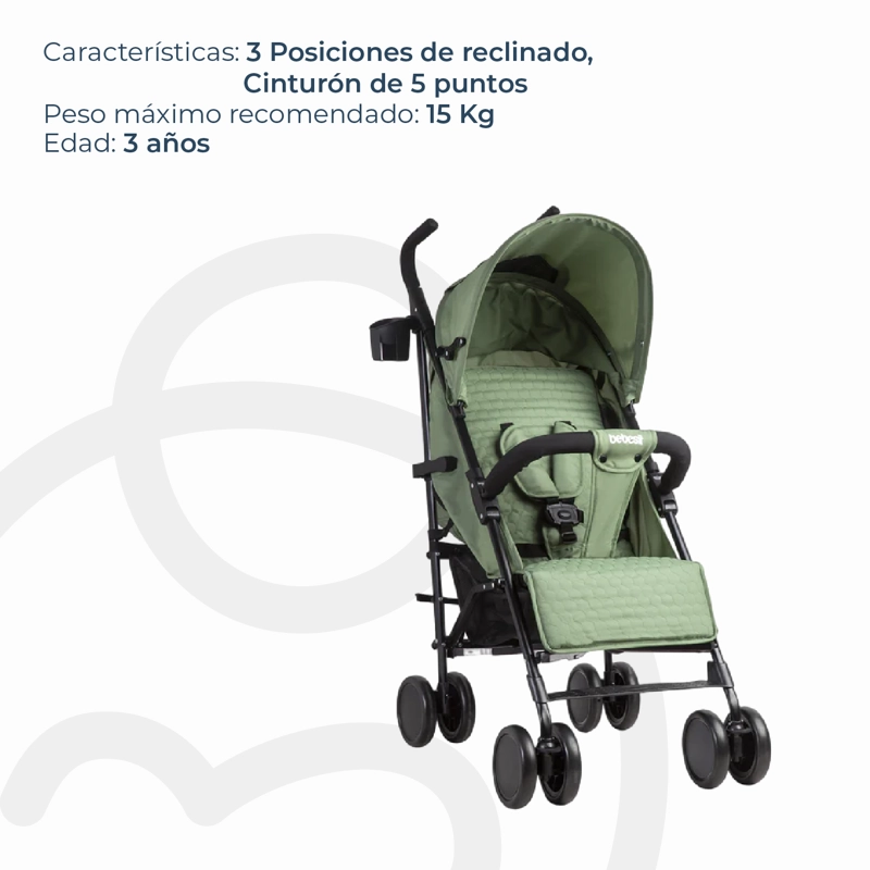 COCHE PARAGUA KRONOS VERDE BEBESIT - 6