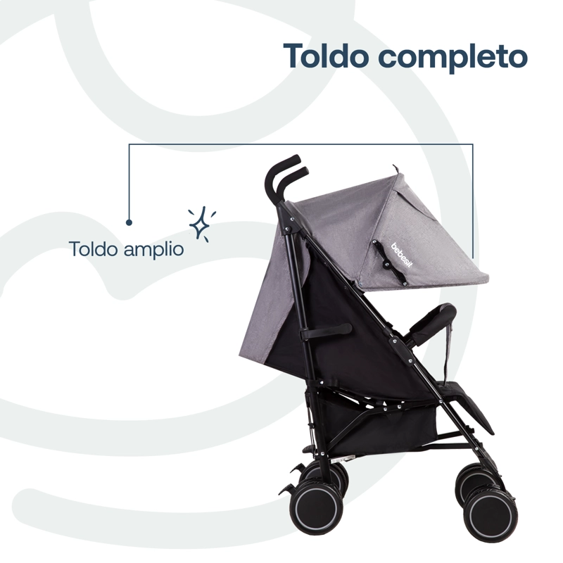 COCHE PARAGUA KRONOS GRIS OSCURO BEBESIT - 6