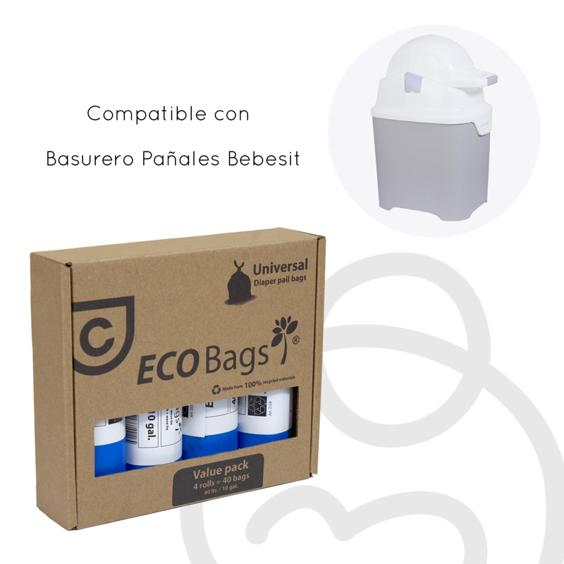 BOLSAS BASURA ECOBAGS 4X40 BEBESIT - 5