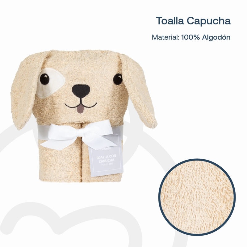TOALLA CAPUCHA PERRO BEBESIT - 5
