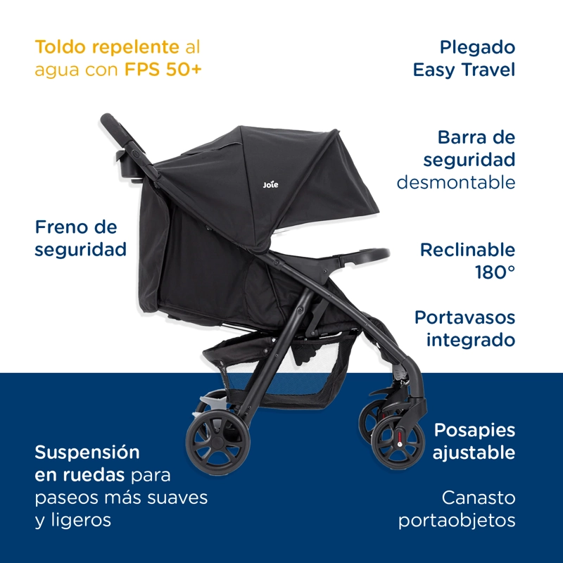 COCHE DE PASEO MUZE LX COAL JOIE - 7