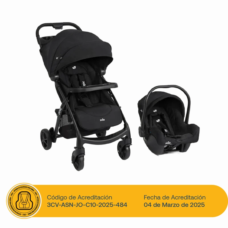 COCHE TRAVEL SYSTEM MUZE LX COAL JOIE - 2