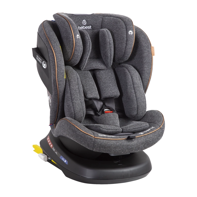 SILLA DE AUTO CONVERTIBLE ISOFIX SUPRA 360º PREMIUM GRIS - 1