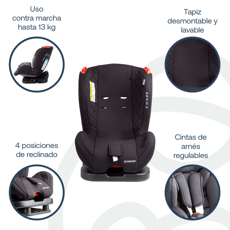 SILLA DE AUTO ARIES DARK GREY - 3