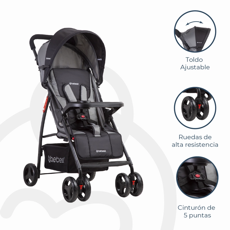 COCHE TRAVEL SYSTEM SUMMER GRIS - 6