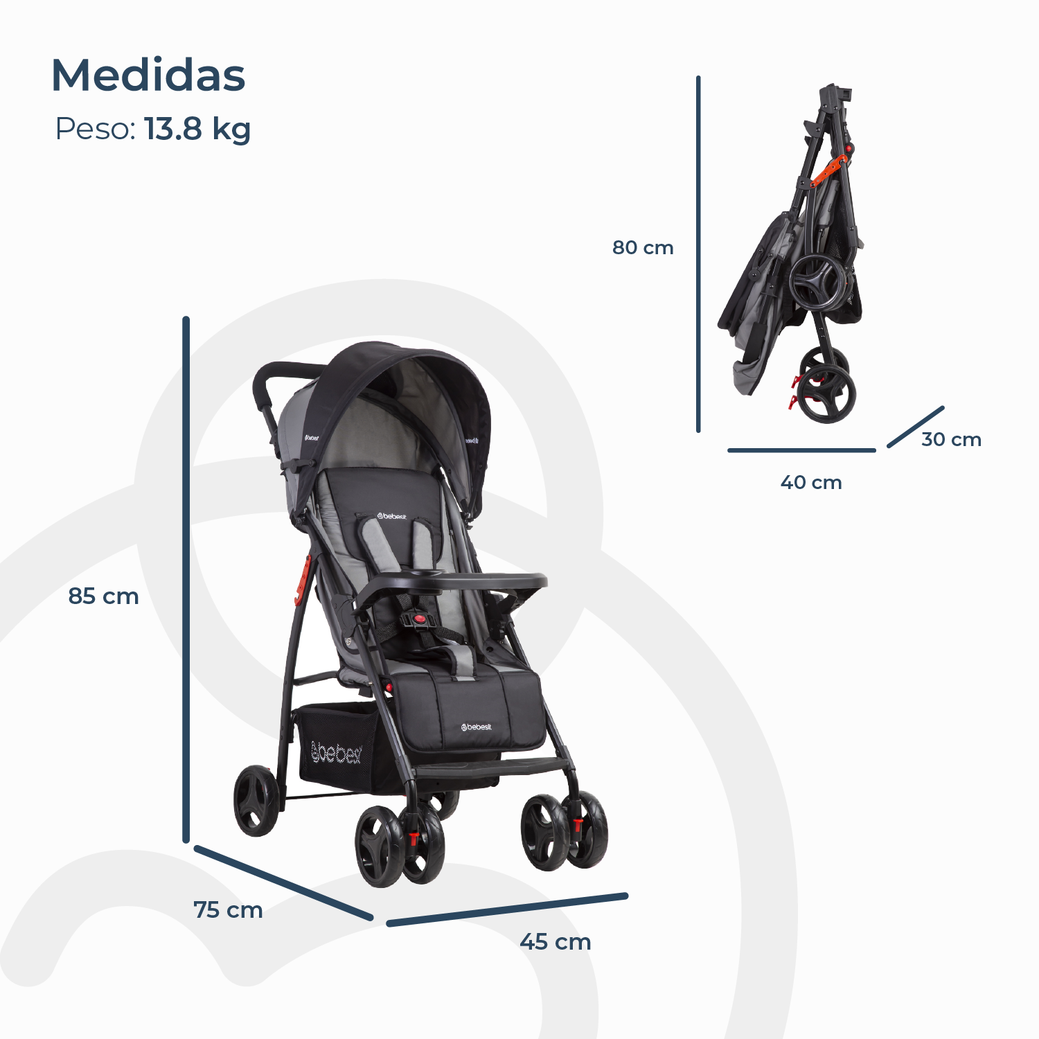 COCHE TRAVEL SYSTEM SUMMER GRIS - 7