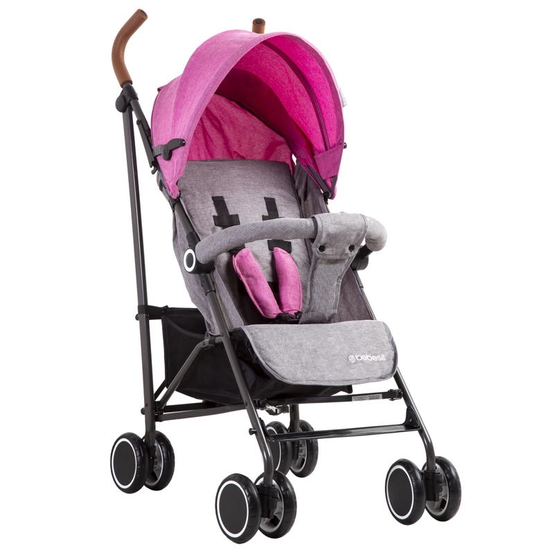 COCHE PARAGUA CLAP - MELANGE ROSADO - 1
