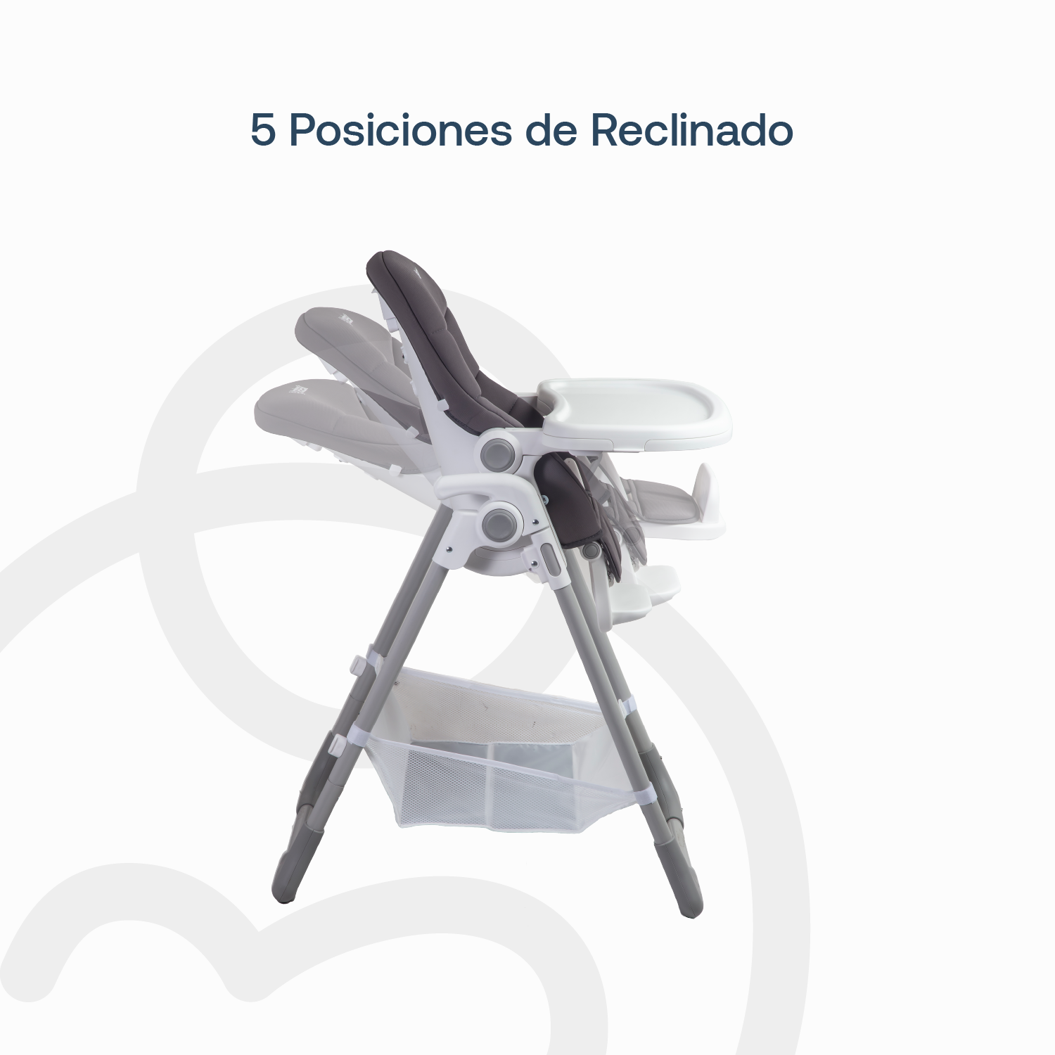 SILLA DE COMER SNACK LX GRIS BEBESIT - 5