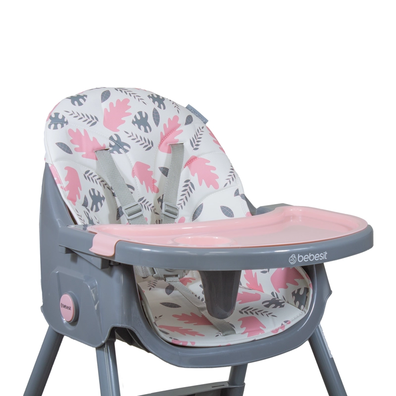 SILLA DE COMER STEPS ROSADA BEBESIT - 2