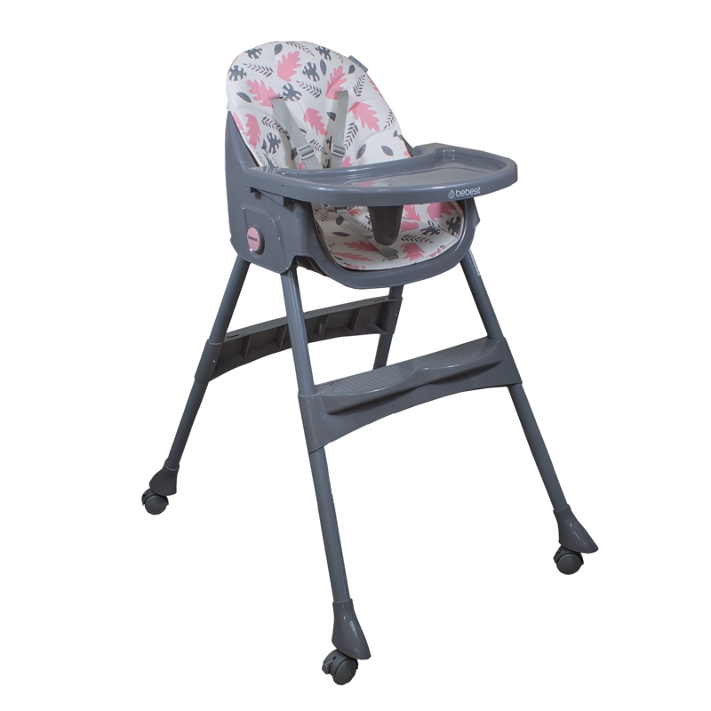 SILLA DE COMER STEPS ROSADA BEBESIT - 3