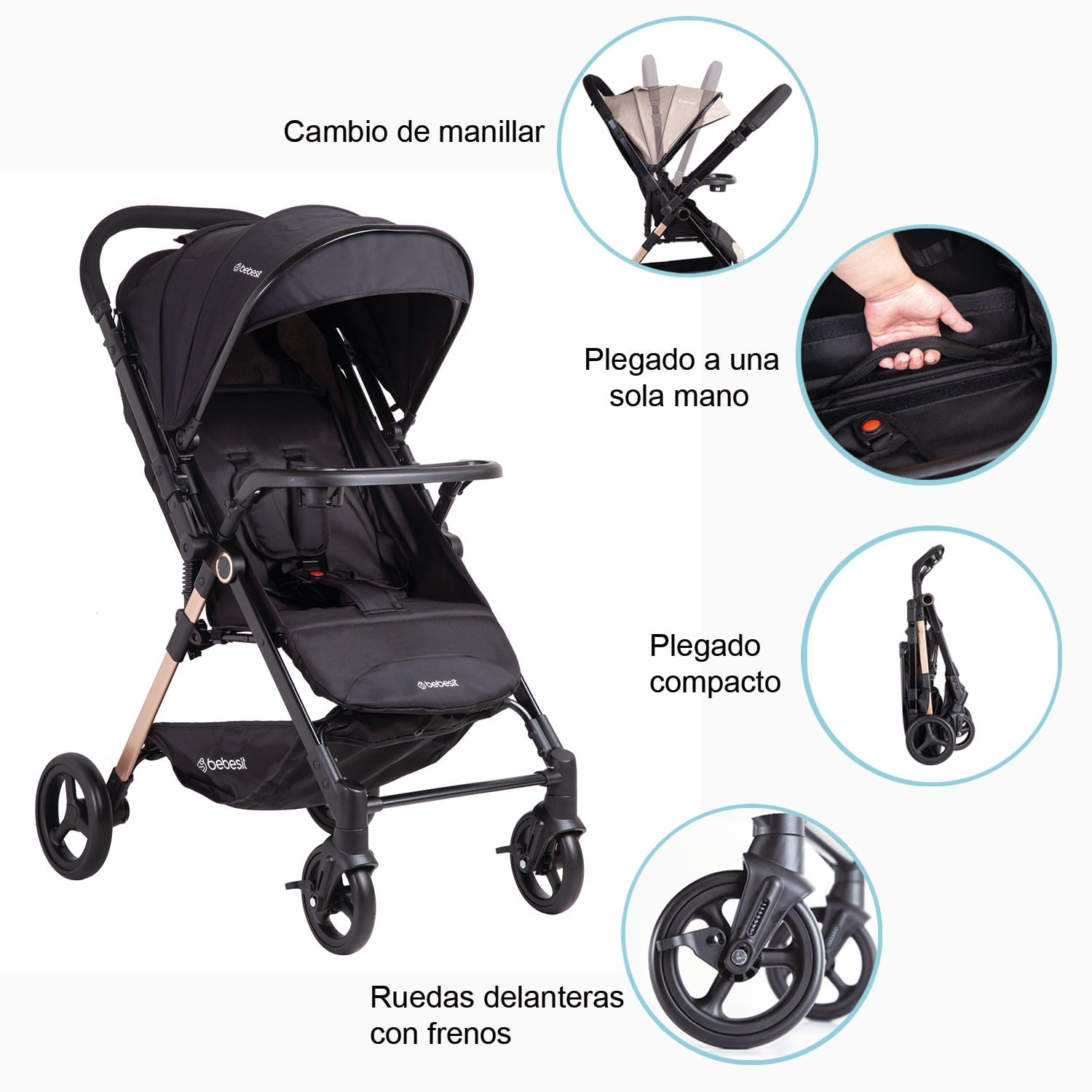 COCHE DE PASEO CITY NEGRO - 9