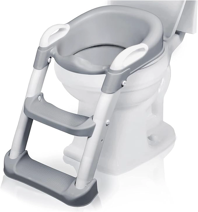 ASIENTO REDUCTOR CON ESCALERA PARA BAÑO ENTRANAMIENTO BEBE - 1