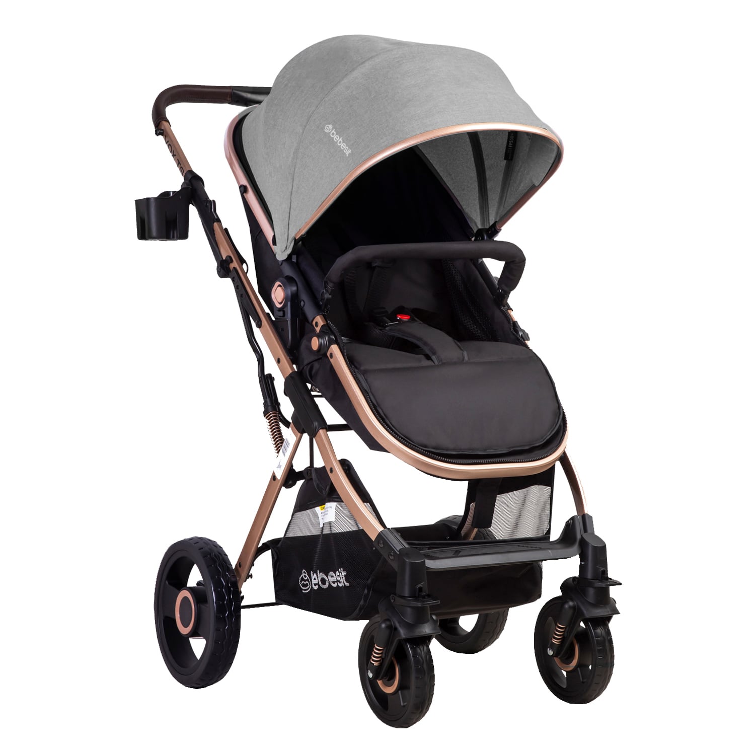 COCHE CUNA PASEO VOX GOLD GRIS BEBESIT - 2