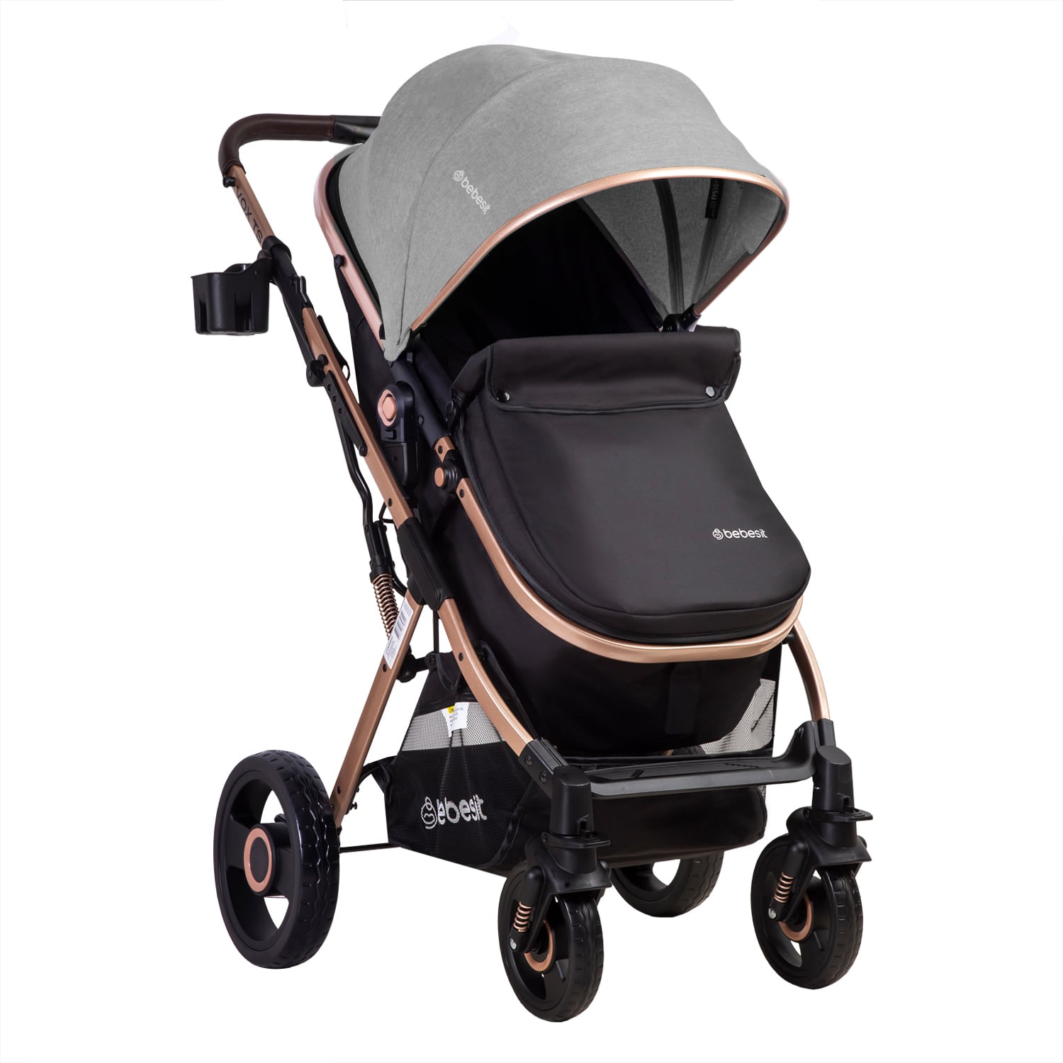 COCHE CUNA PASEO VOX GOLD GRIS BEBESIT - 3
