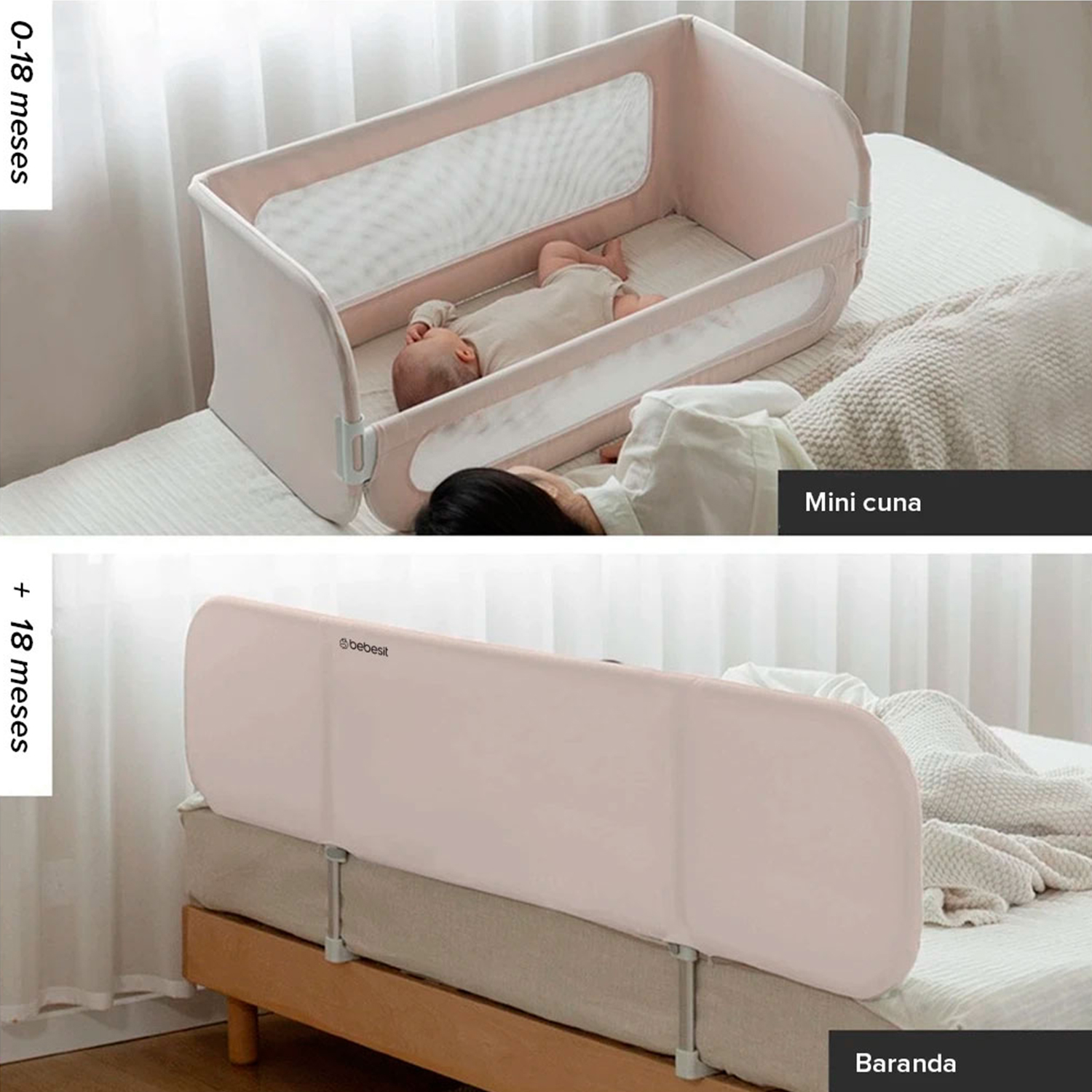 BARANDA & COLECHO 2 EN 1 SAFE & SLEEP BEBESIT - 4