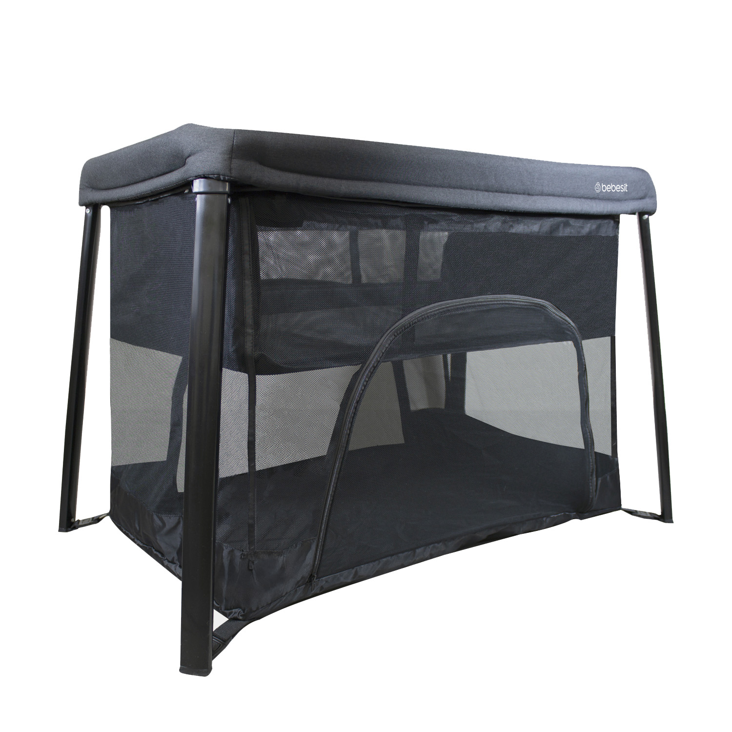 CUNA CORRAL 3 EN 1 ECLIPSE SAFE & SLEEP NEGRO BEBESIT - 1