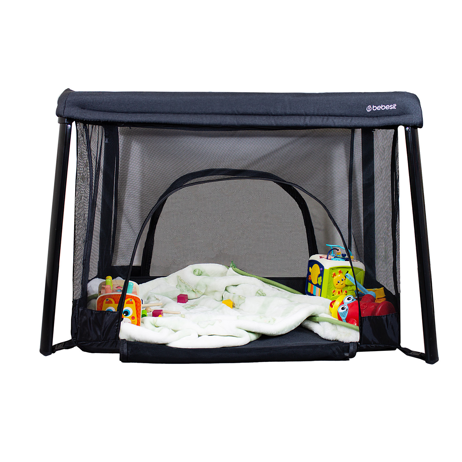 CUNA CORRAL 3 EN 1 ECLIPSE SAFE & SLEEP NEGRO BEBESIT - 3