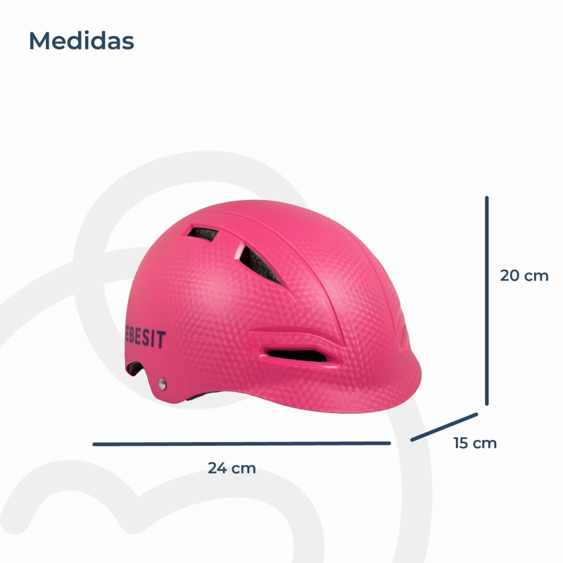 CASCO BICICLETA REGULABLE CERTIFICACIÓN EUROPEA NIÑO NIÑA ROSA - 5