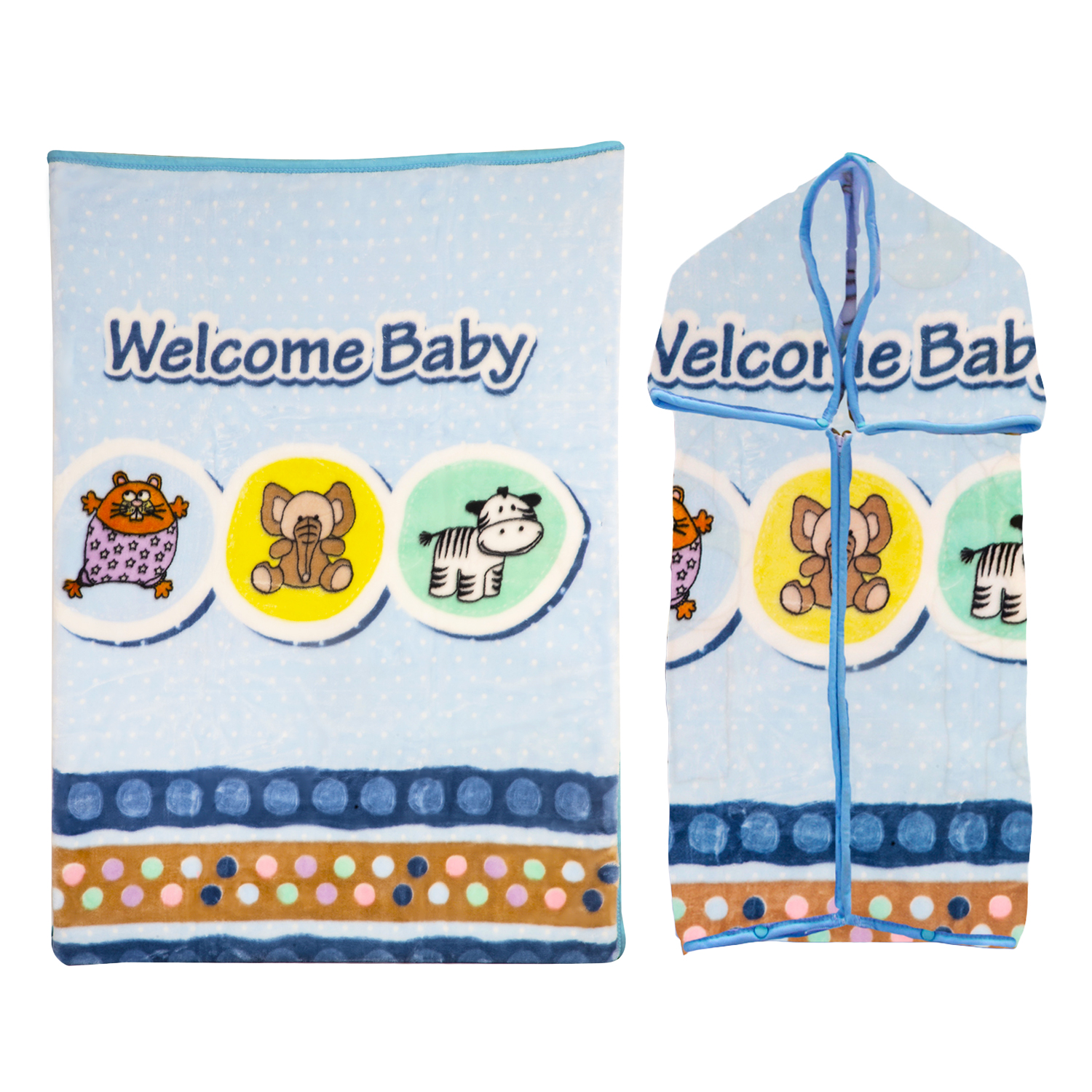 SACO CON BROCHE ANIMAL CELESTE BEBESIT - 1