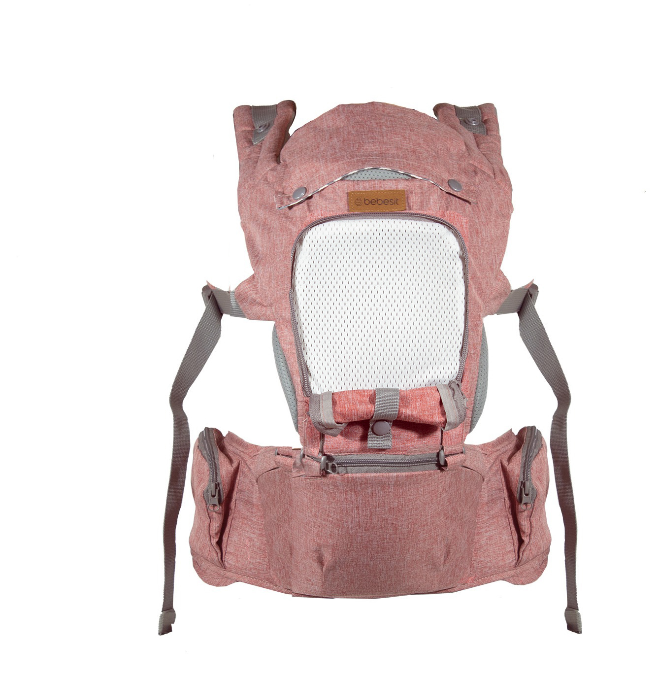 PORTA BEBE ARNÉS CON ASIENTO CUIDADOS CADERA HIP SEAT ROSADO - 3