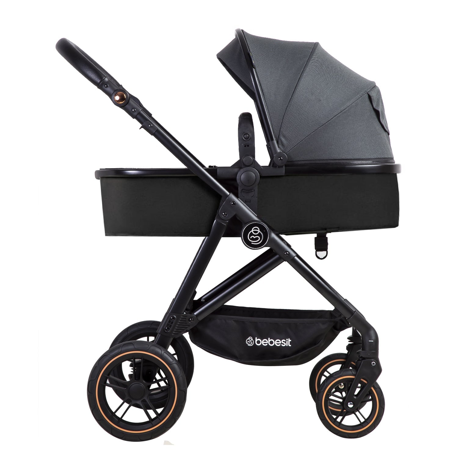 COCHE CUNA PASEO STREET GRIS BEBESIT - 4