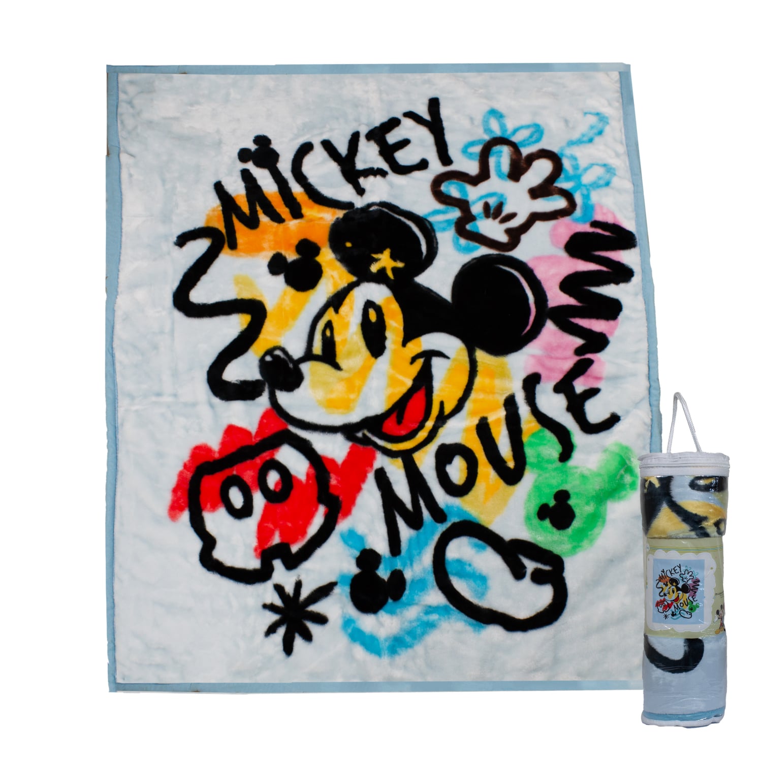 FRAZADA ULTRA SOFT MICKEY MOUSE 80X110CM CELESTE DISNEY - 1