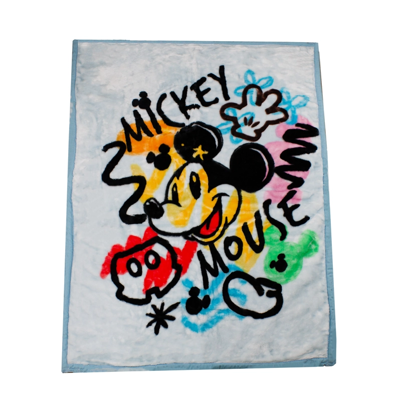 FRAZADA ULTRA SOFT MICKEY MOUSE 80X110CM CELESTE DISNEY - 2