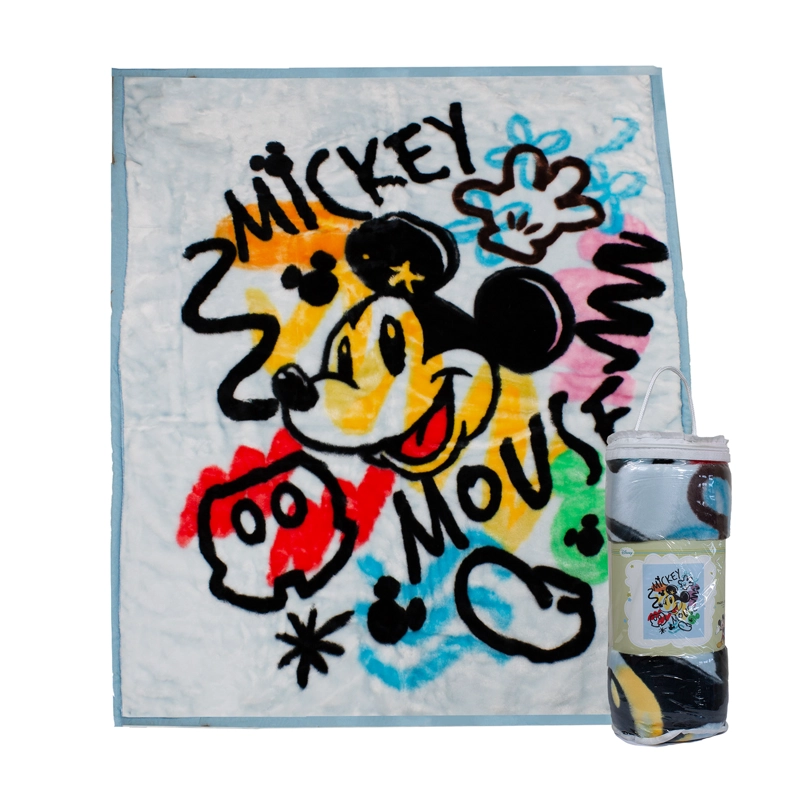 FRAZADA ULTRA SOFT MICKEY MOUSE 110X140CM CELESTE DISNEY - 1