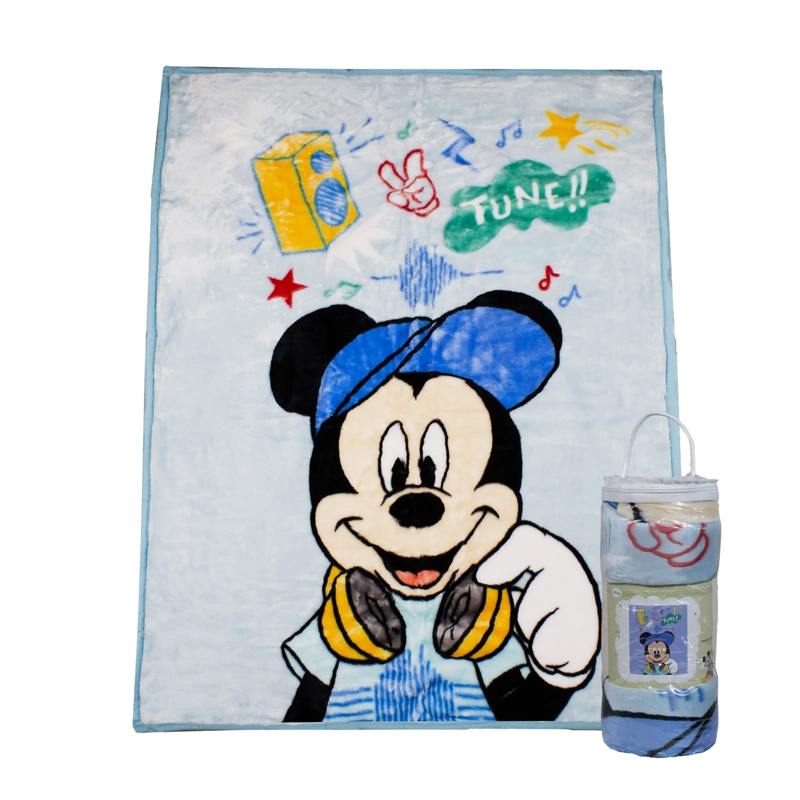 FRAZADA ULTRA SOFT MICKEY MUSIC 110X140CM CELESTE DISNEY - 1