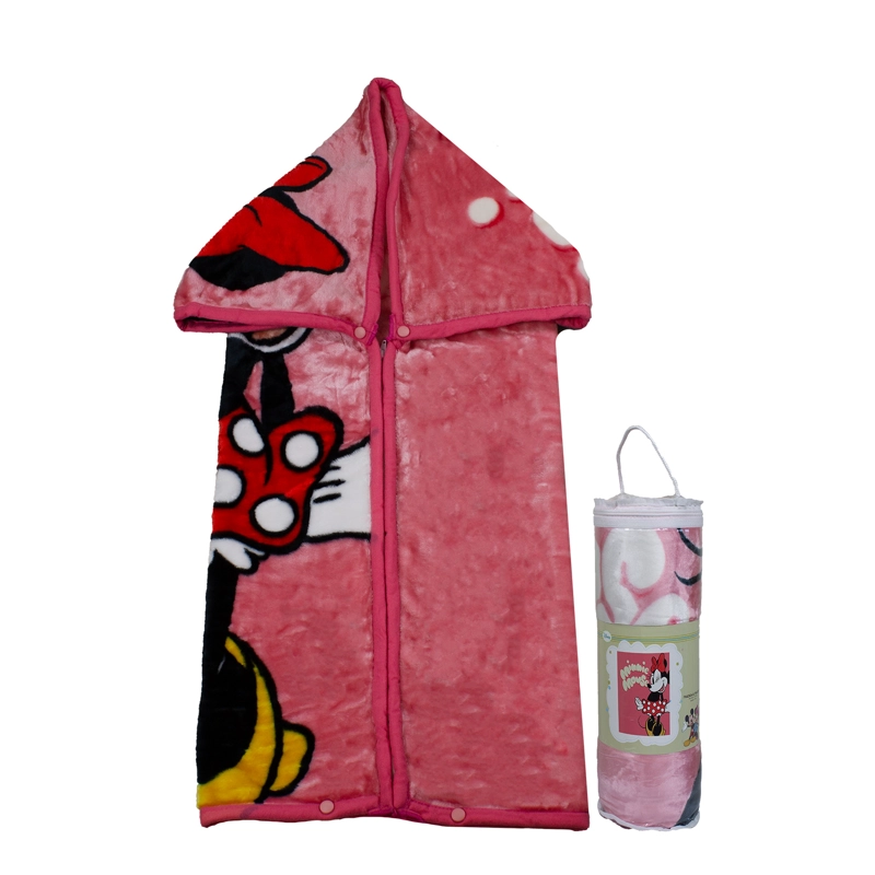 SACO CON BROCHE ULTRA SOFT MINNIE MOUSE 80X110CM ROSADO - 2