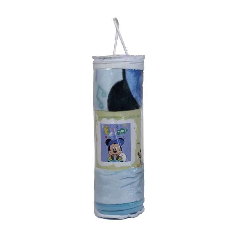 FRAZADA ULTRA SOFT MICKEY MUSIC 80X110CM CELESTE DISNEY - 3