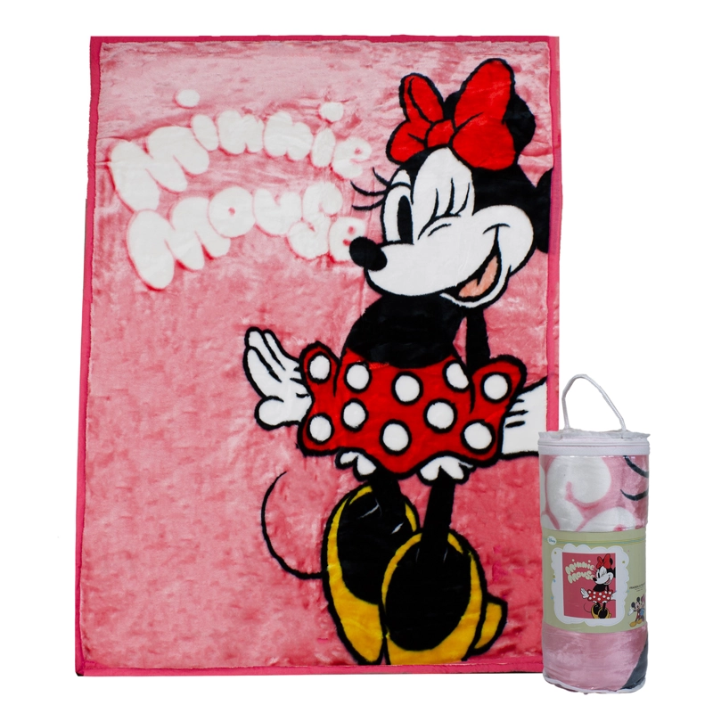 FRAZADA ULTRA SOFT MINNIE MOUSE 110X140CM ROSADO DISNEY - 1