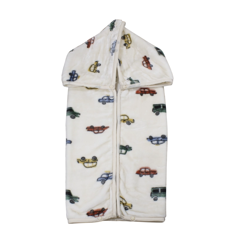 SACO CON BROCHE ULTRA SOFT AUTO 80X110CM BEIGE BEBESIT - 3