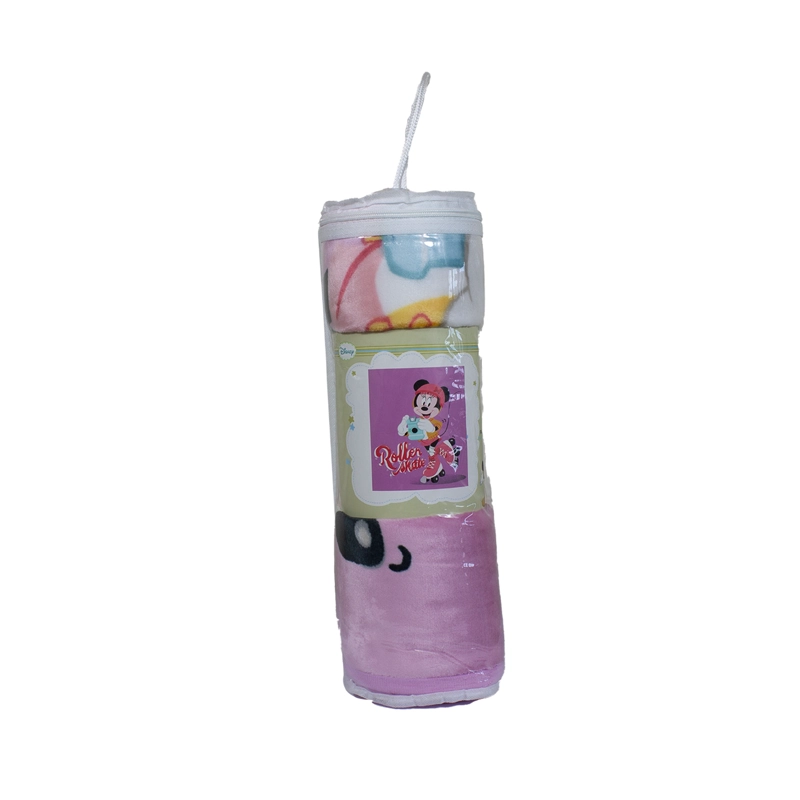 SACO CON BROCHE ULTRA SOFT MINNIE ROLLER 80X110CM ROSADO - 4