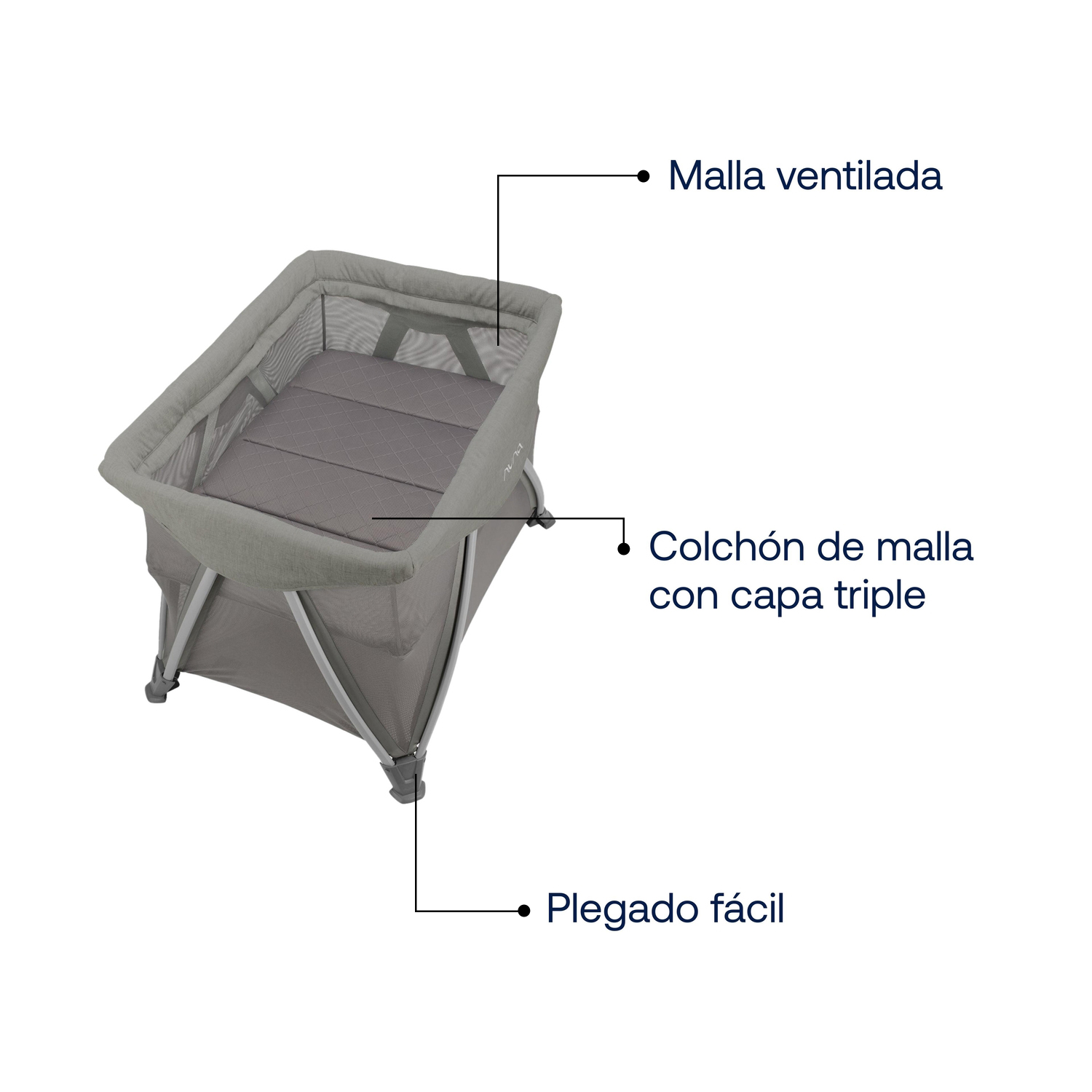CUNA PACK AND PLAY SENA AIRE FROST - 4