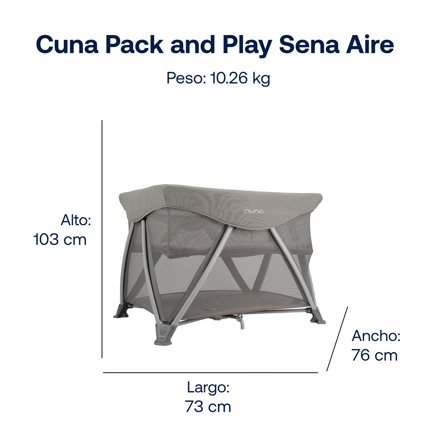 CUNA PACK AND PLAY SENA AIRE FROST - 6