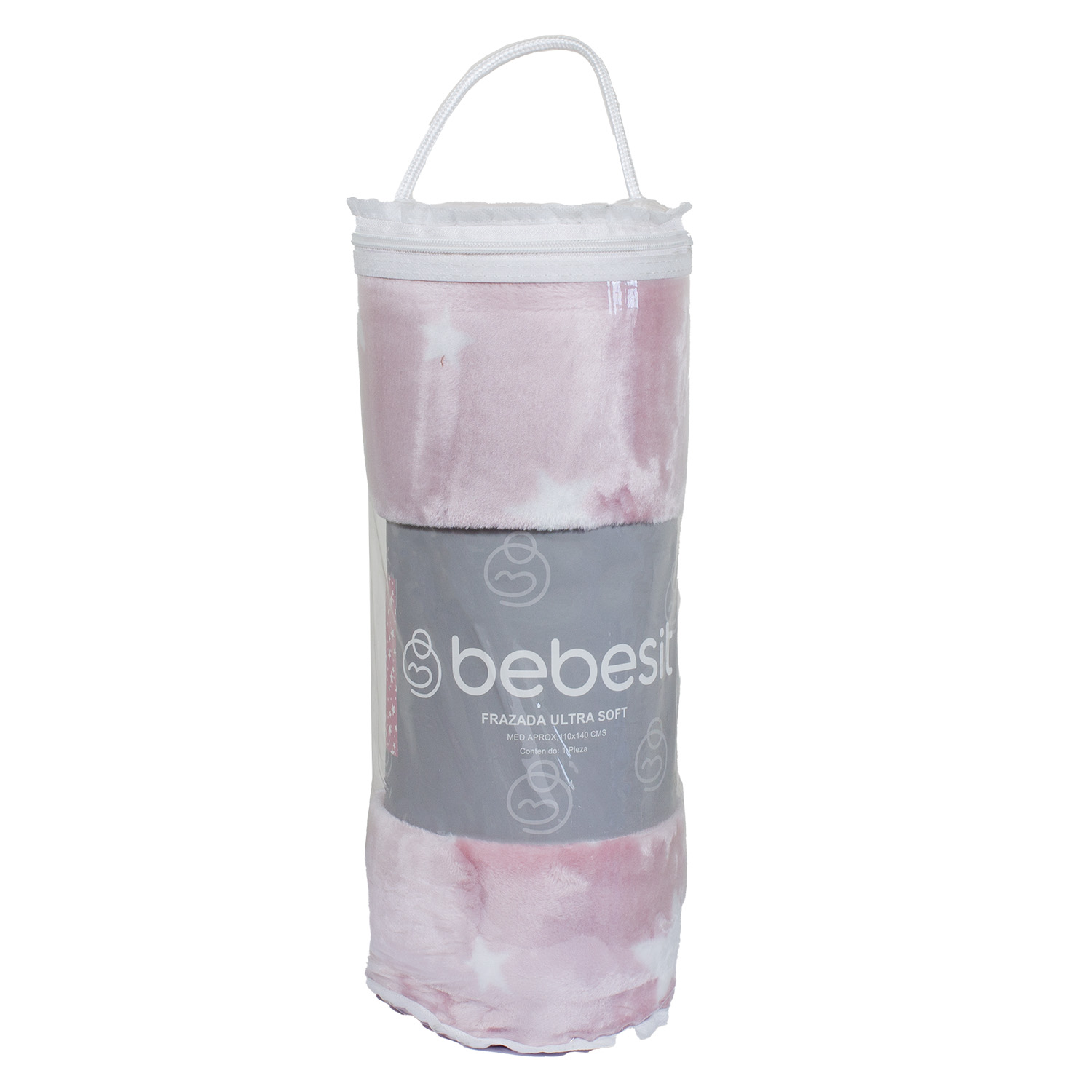 FRAZADA ULTRA SOFT ESTRELLA 110X140CM ROSADO BEBESIT - 3