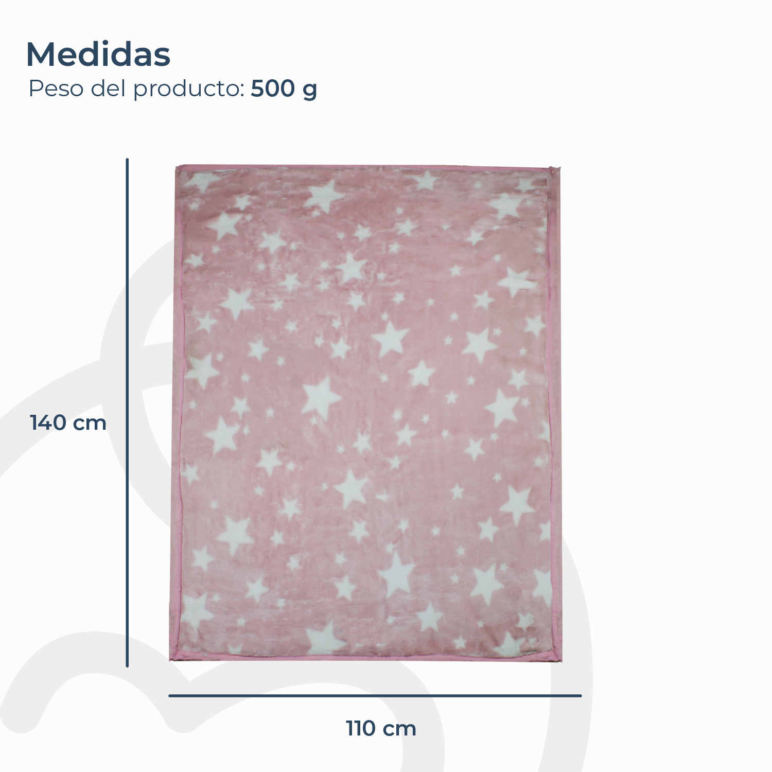 FRAZADA ULTRA SOFT ESTRELLA 110X140CM ROSADO BEBESIT - 4