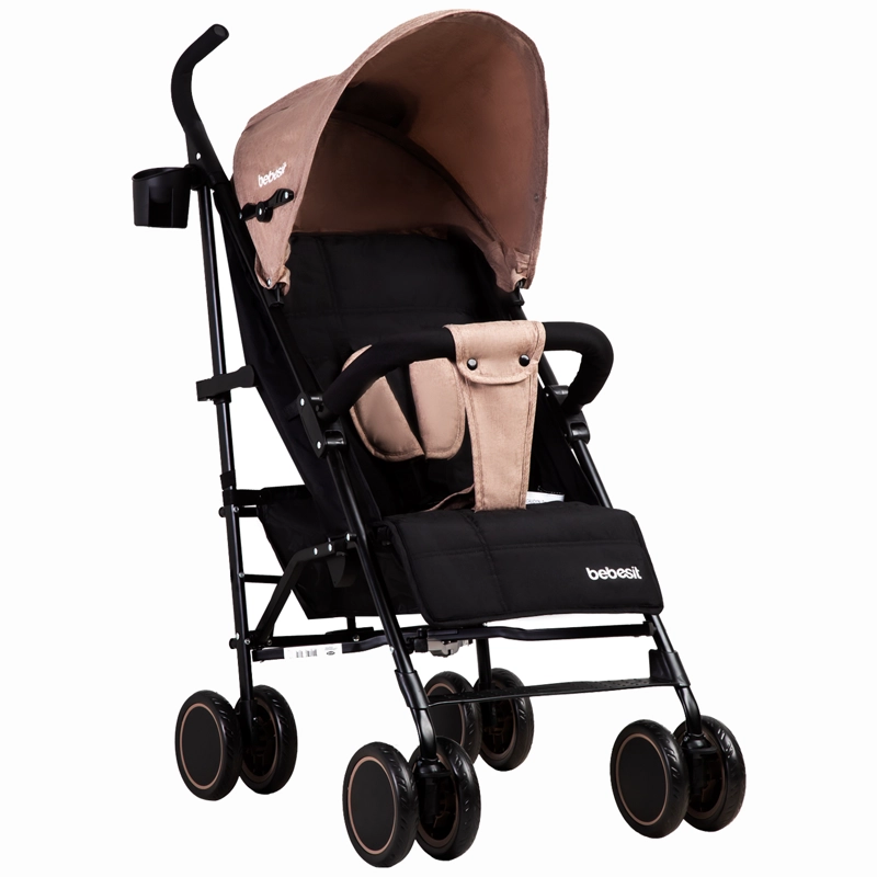 COCHE PARAGUA KRONOS BEIGE ROSADO BEBESIT - 1