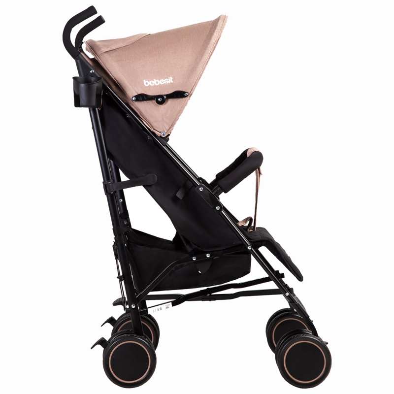 COCHE PARAGUA KRONOS BEIGE ROSADO BEBESIT - 3