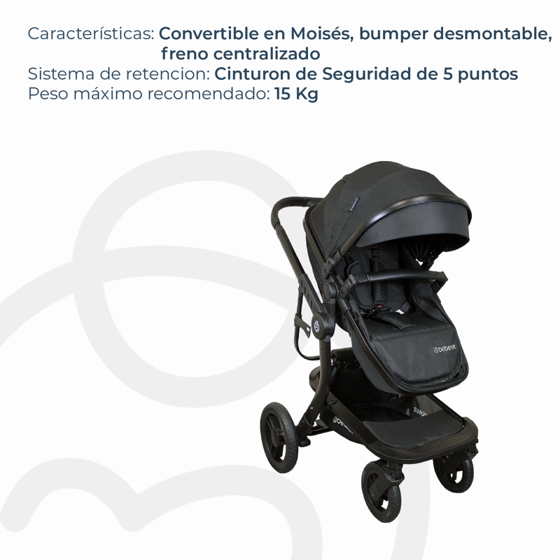 COCHE TRAVEL SYSTEM TAURUS NEGRO - 5
