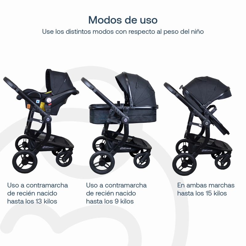 COCHE TRAVEL SYSTEM TAURUS NEGRO - 6