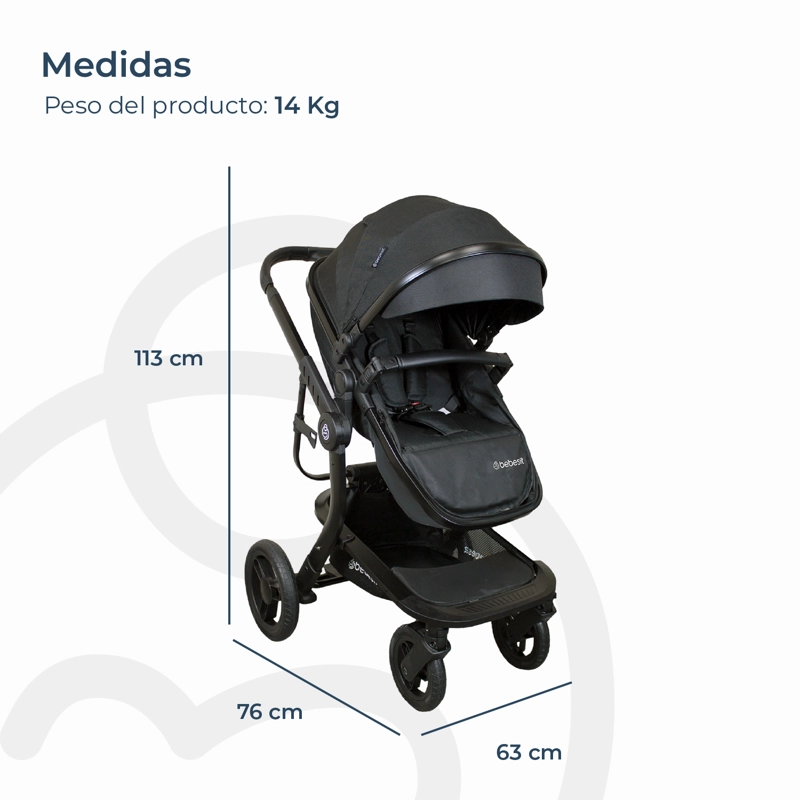 COCHE TRAVEL SYSTEM TAURUS NEGRO - 7