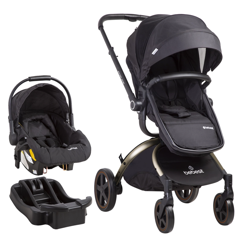 COCHE CUNA TRAVEL SYSTEM DELUXE 360° SX DORADO BEBESIT - 1