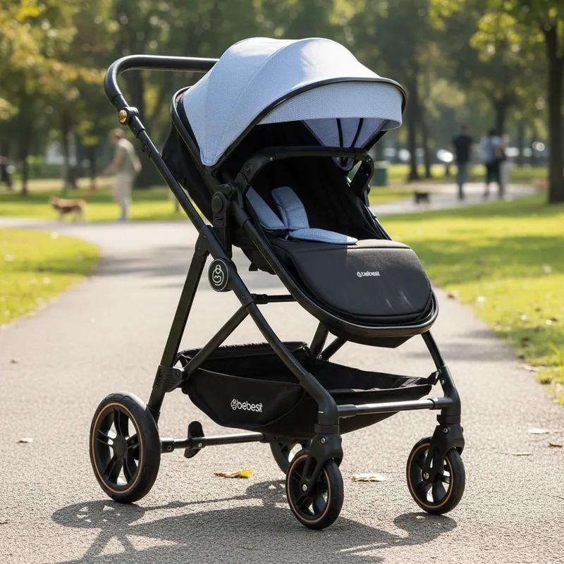 COCHE CUNA PASEO STREET AZUL BEBESIT - 5