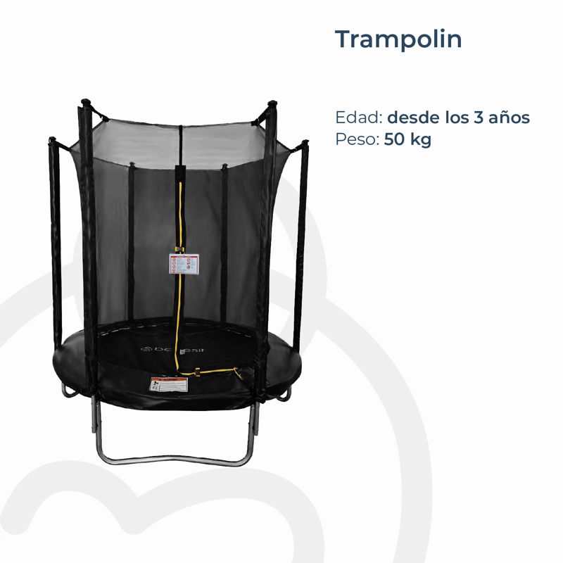 CAMA ELÁSTICA TRAMPOLÍN 1,8 MT + MALLA SEGURIDAD - 3