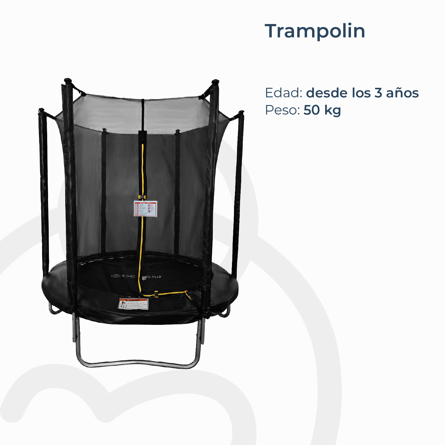 CAMA ELÁSTICA TRAMPOLÍN 1,8 MT + MALLA SEGURIDAD - 3