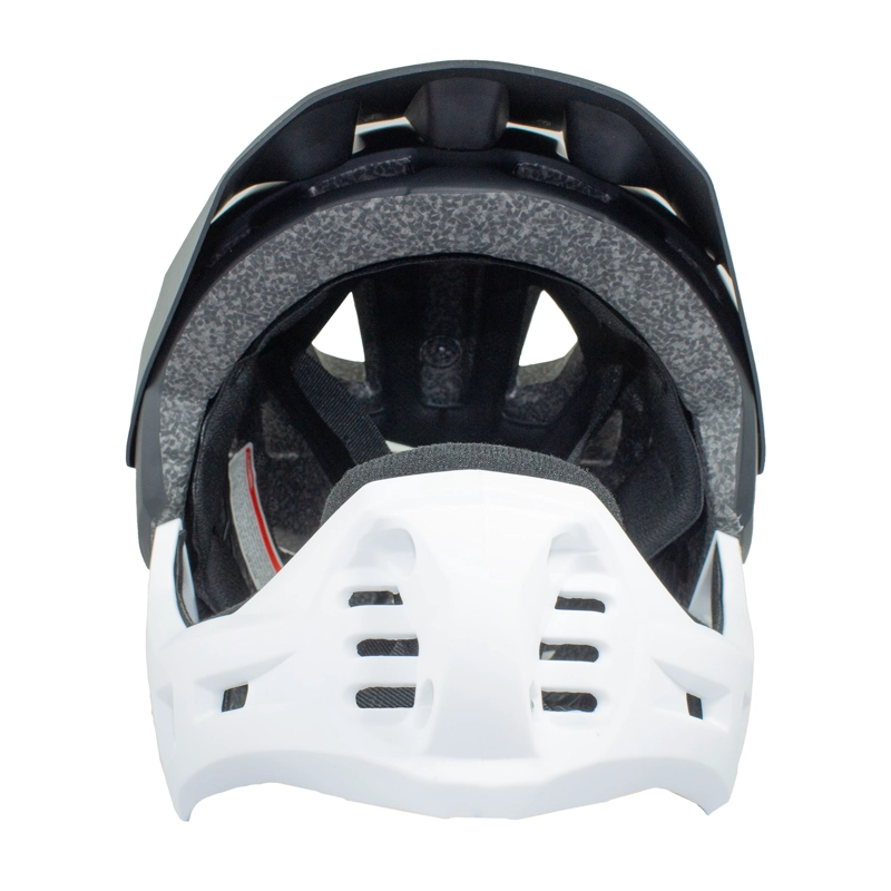 CASCO INTEGRAL  BICI CROSS REJILLA DESMONTABLE EN COLOR BLANCO EN COLOR NEGRO - 3