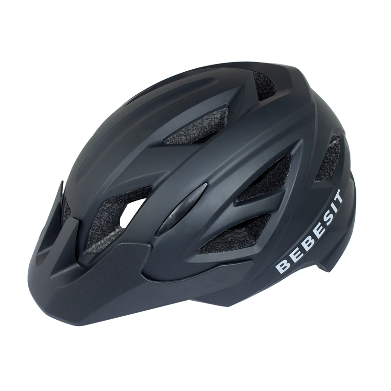 CASCO INTEGRAL  BICI CROSS REJILLA DESMONTABLE EN COLOR BLANCO EN COLOR NEGRO - 4