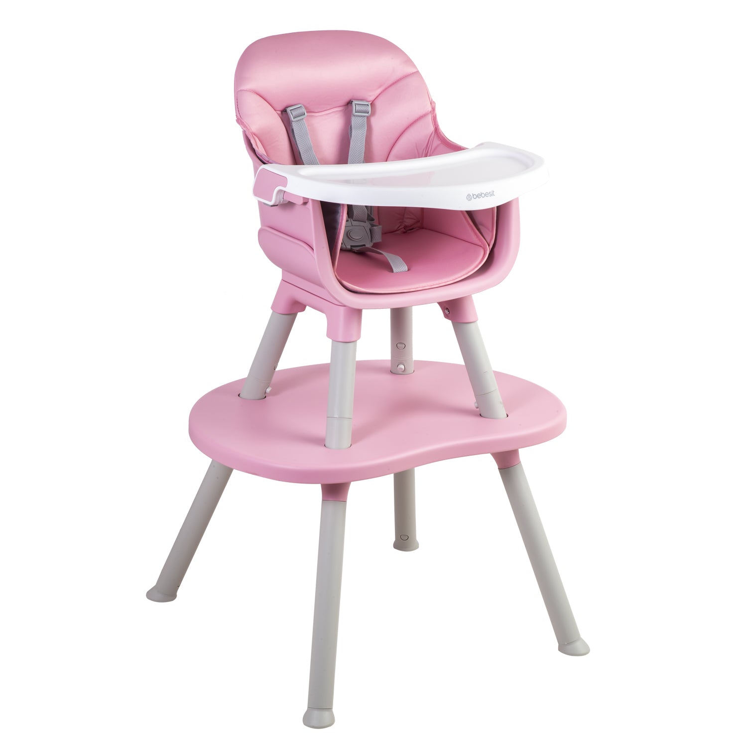 SILLA DE COMER BABY DESK 4 EN1 ROSA BEBESIT - 1